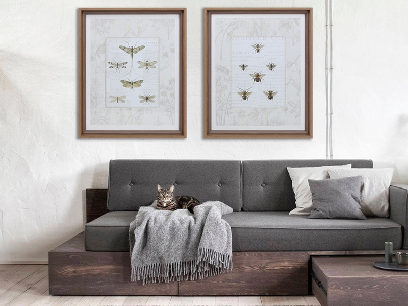 Honeybee subject picture frames ideas for wall