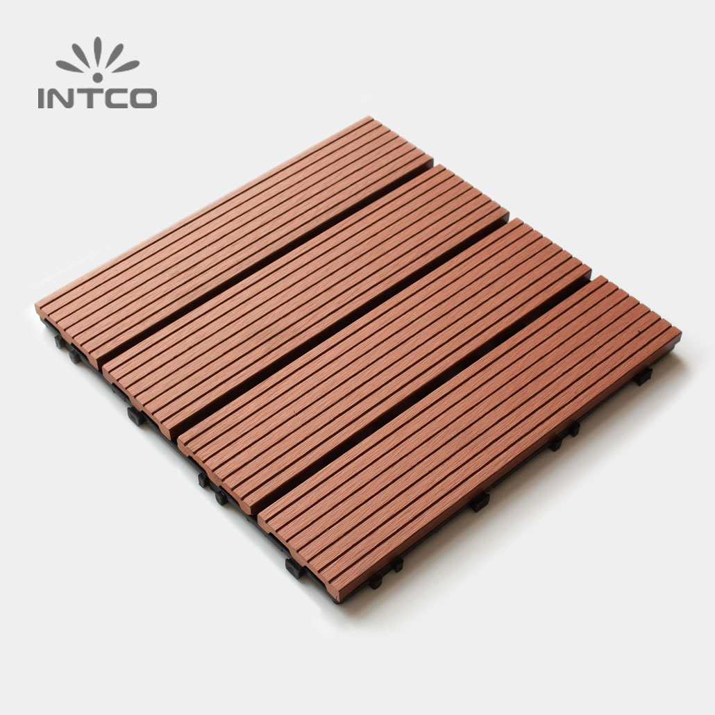 DIY interlocking deck tiles
