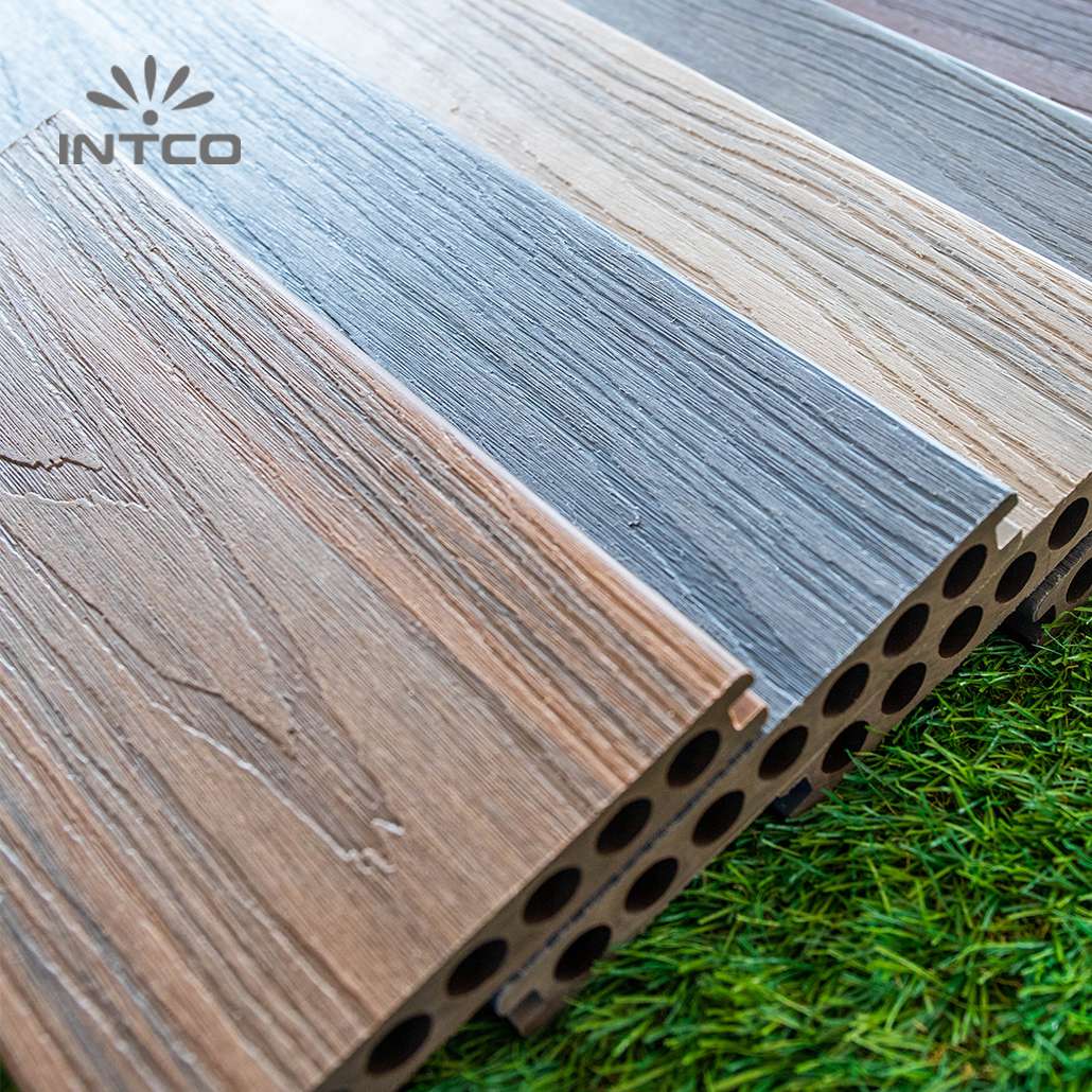 Intco composit decking is available in multiple finishes