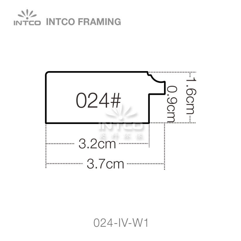 INTCO 024 series PS picture frame moulding profile