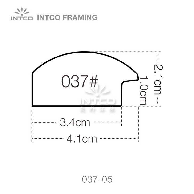 037 series PS art frame moulding profile