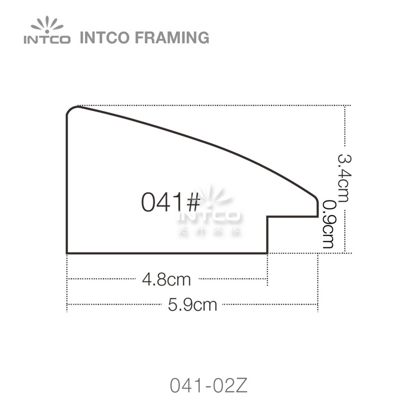 041 series PS wedding photo frame moulding profile