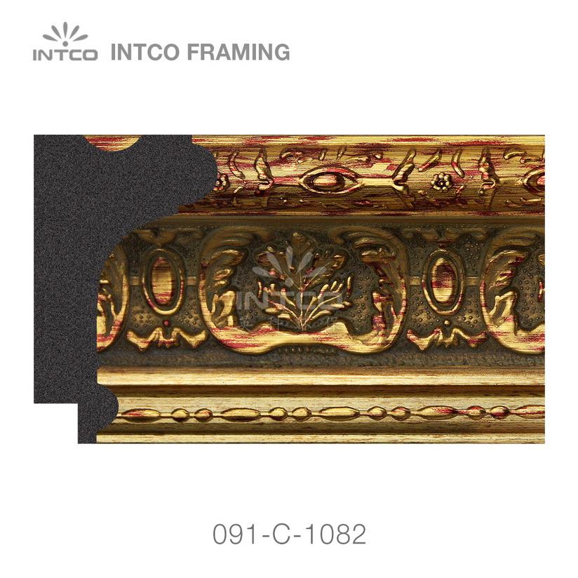gold unfinished picture frame moulding