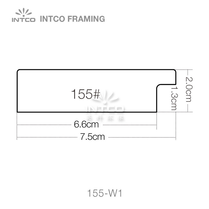 INTCO 155 series PS wedding photo frame moulding profile
