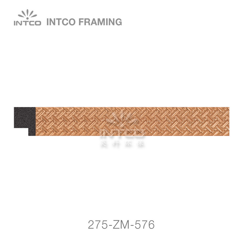Modern gold picture frame moulding