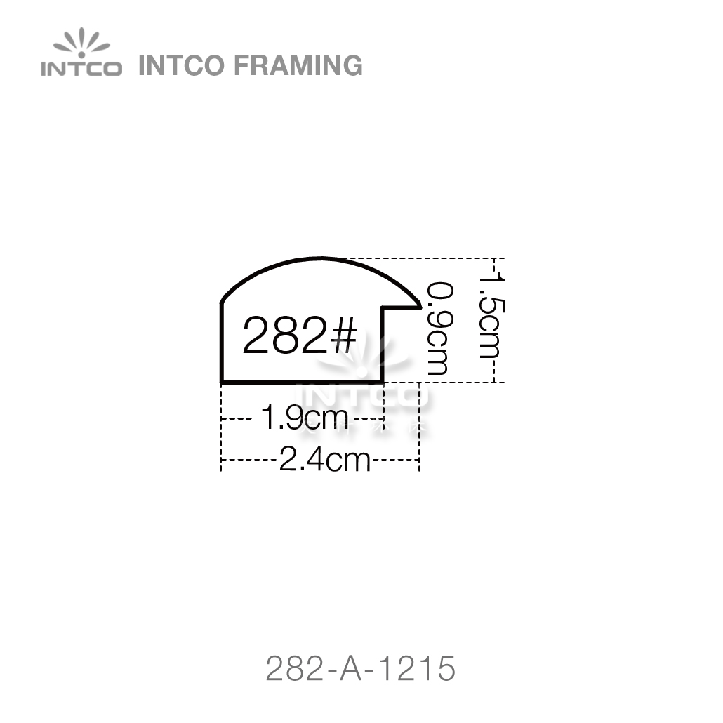 282 series PS picture frame moulding profile