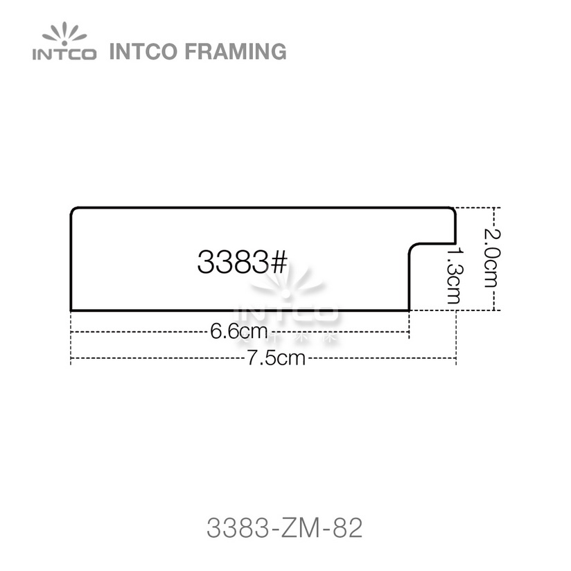 3383 series PS mirror frame moulding profile
