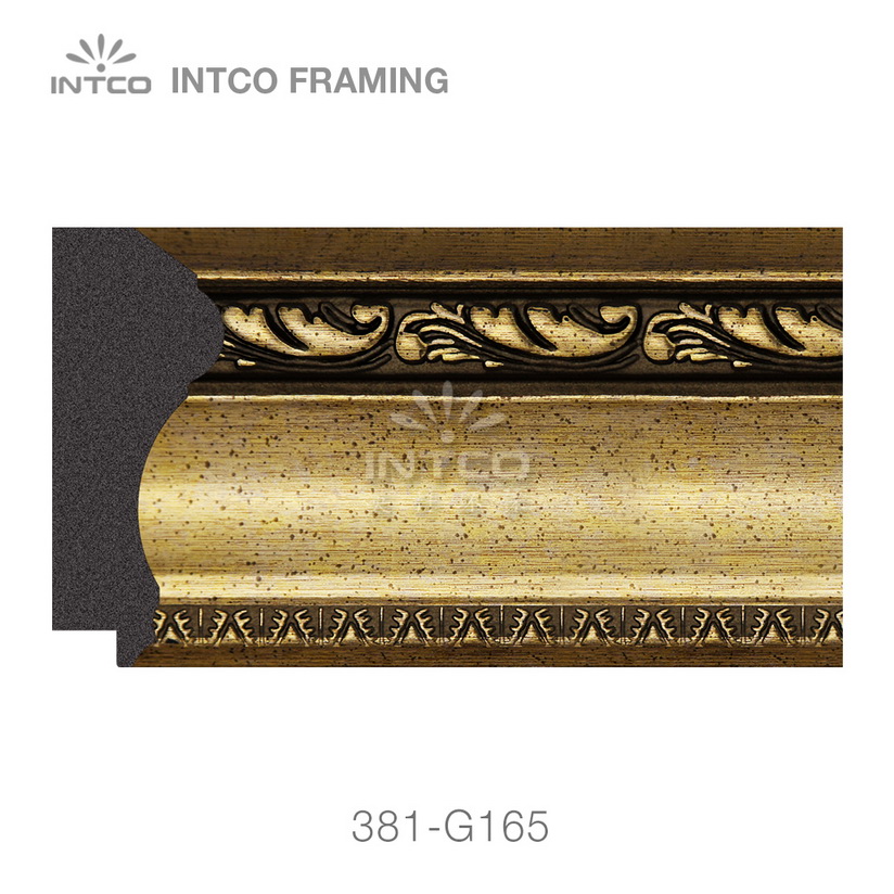 381-G165 polystyrene picture frame moulding swatch sample