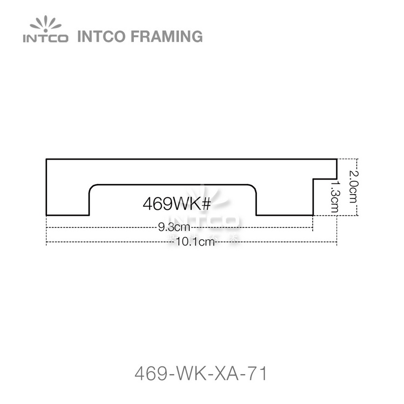 469 series PS mirror frame moulding profile