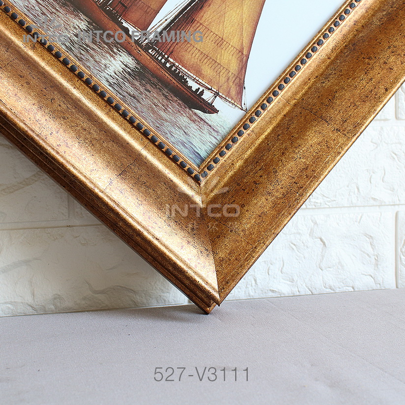 antique gold picture frame moulding