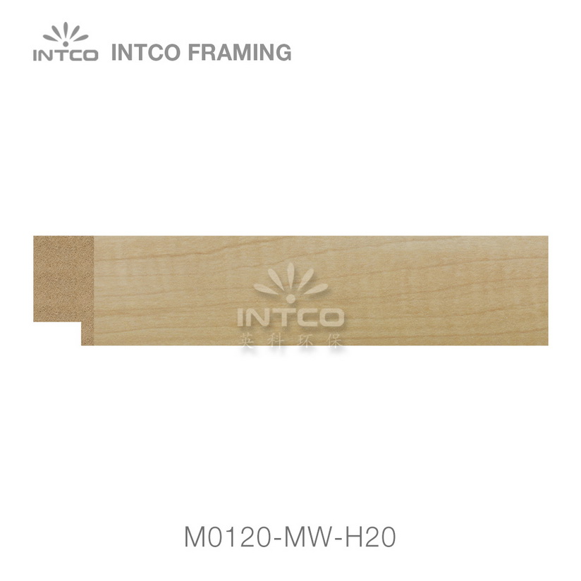 M0120-MW-H20 MDF picture frame moulding swatch sample