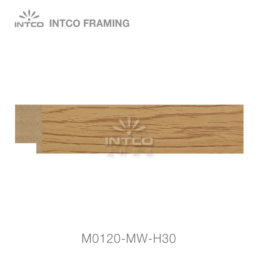 M0120-MW-H30 MDF picture frame moulding swatch sample