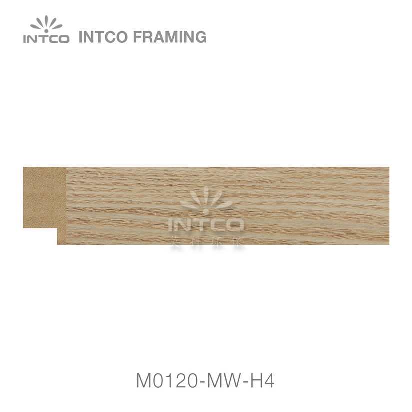 M0120-MW-H4 MDF picture frame moulding swatch sample wood finishes