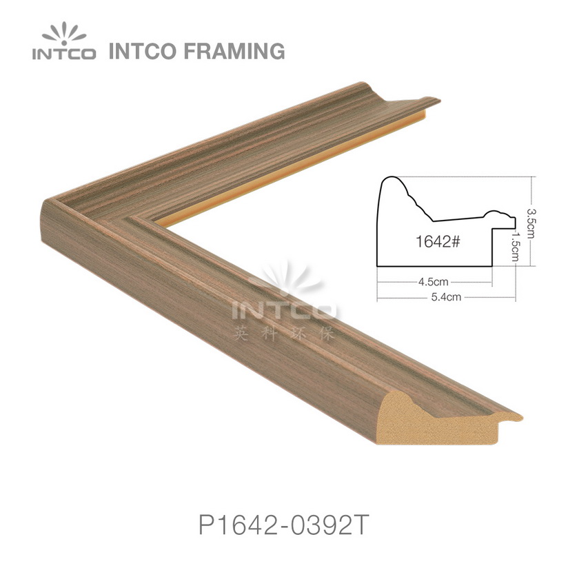 INTCO P1642-0392T wood finish picture frame moulding