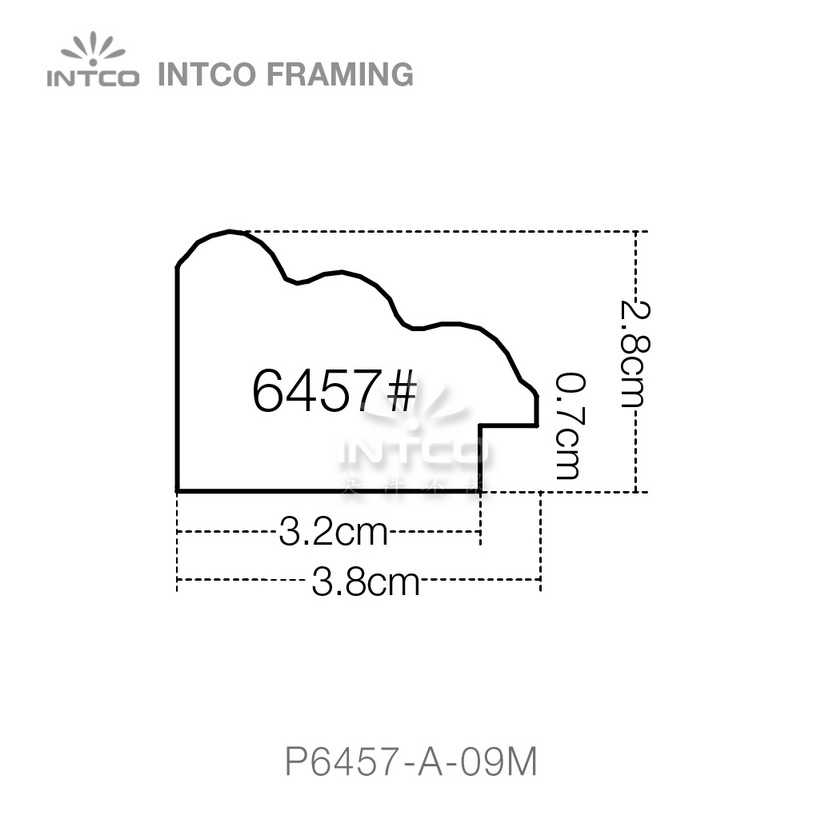 #P6457 picture frame moulding profiles