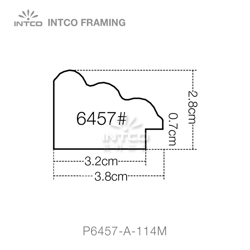#P6457 picture frame moulding profiles