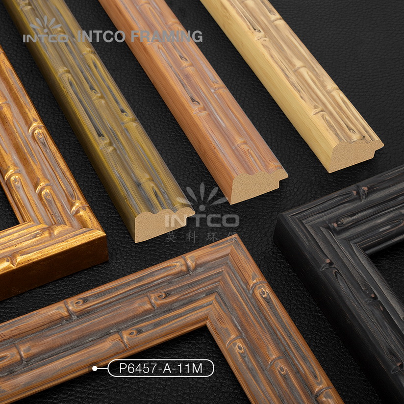 #P6457 bamboo picture frame mouldings