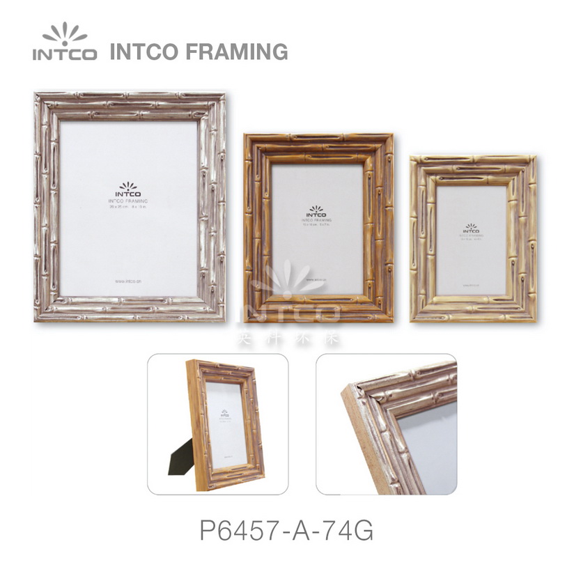 #P6457 picture frame mouldings for bamboo tabletop picture frames