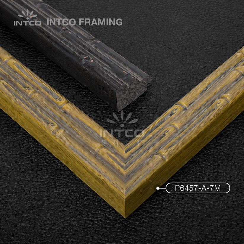 #P6457 bamboo picture frame mouldings