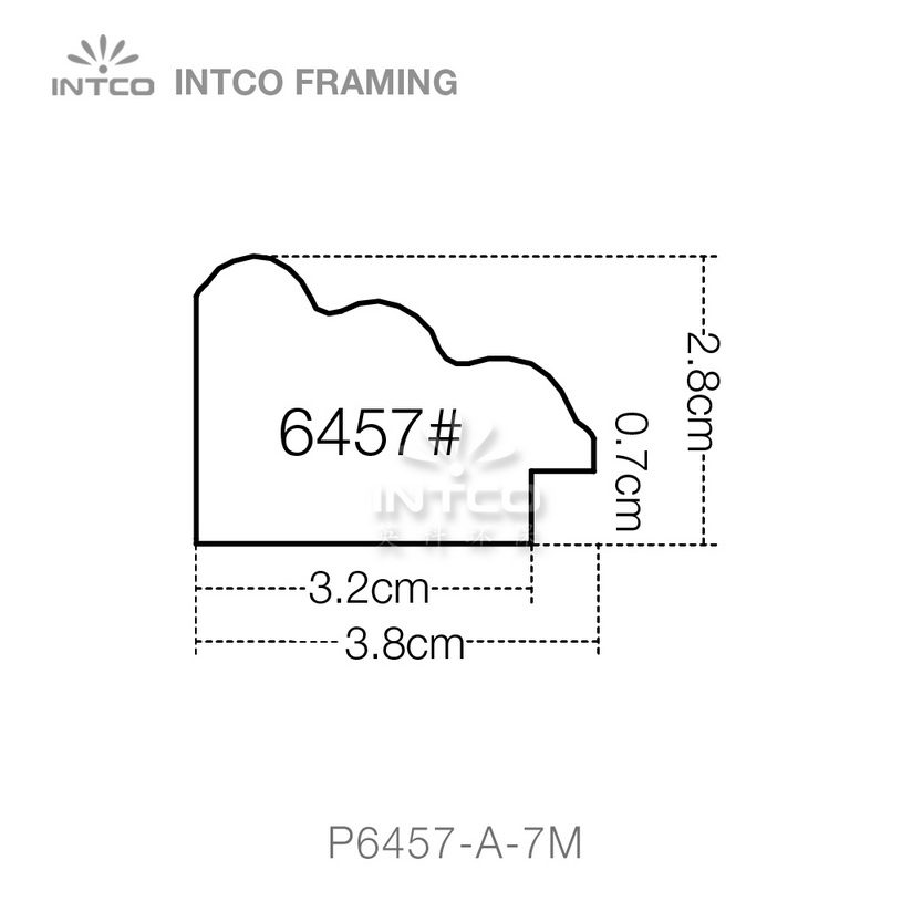 #P6457 picture frame moulding profiles