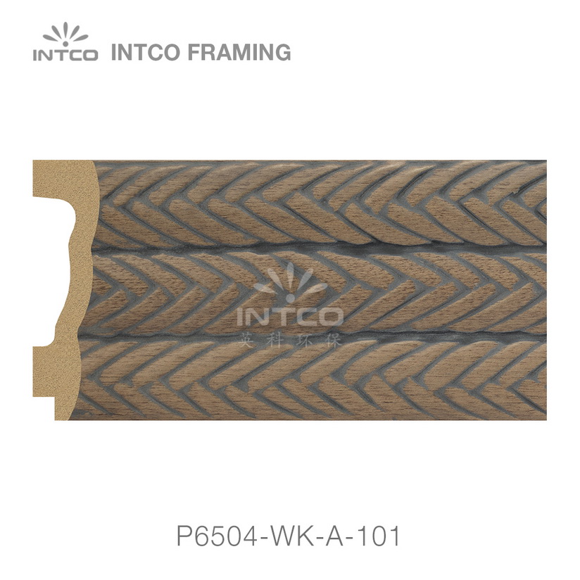 P6504-WK-A-101 PS patina mirror frame moulding swatch sample