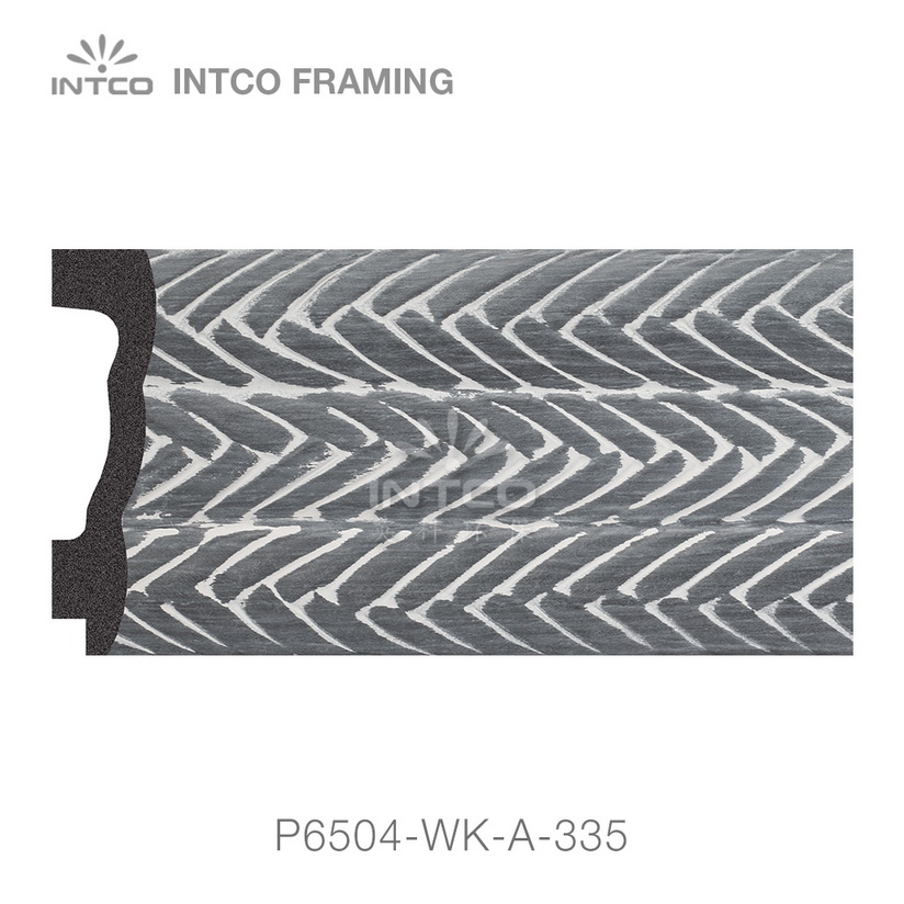 P6504-WK-A-335 PS patina mirror frame moulding swatch sample