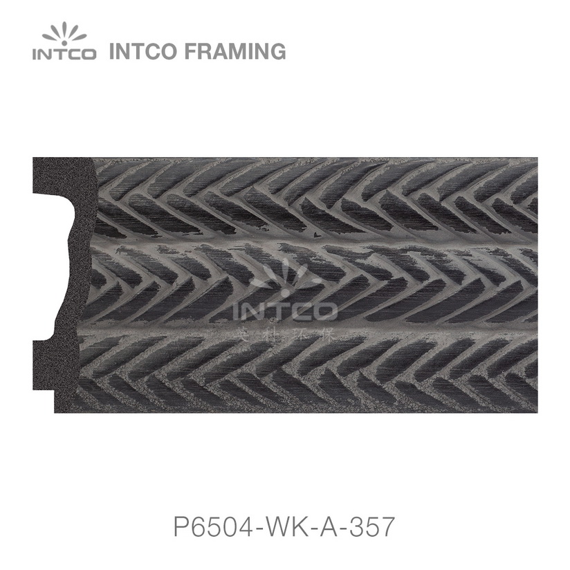 P6504-WK-A-357 PS patina mirror frame moulding swatch sample