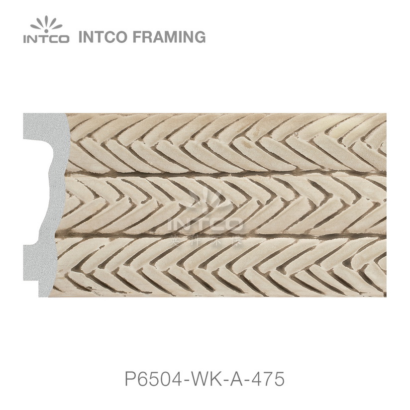 P6504-WK-A-475 PS patina mirror frame moulding swatch sample