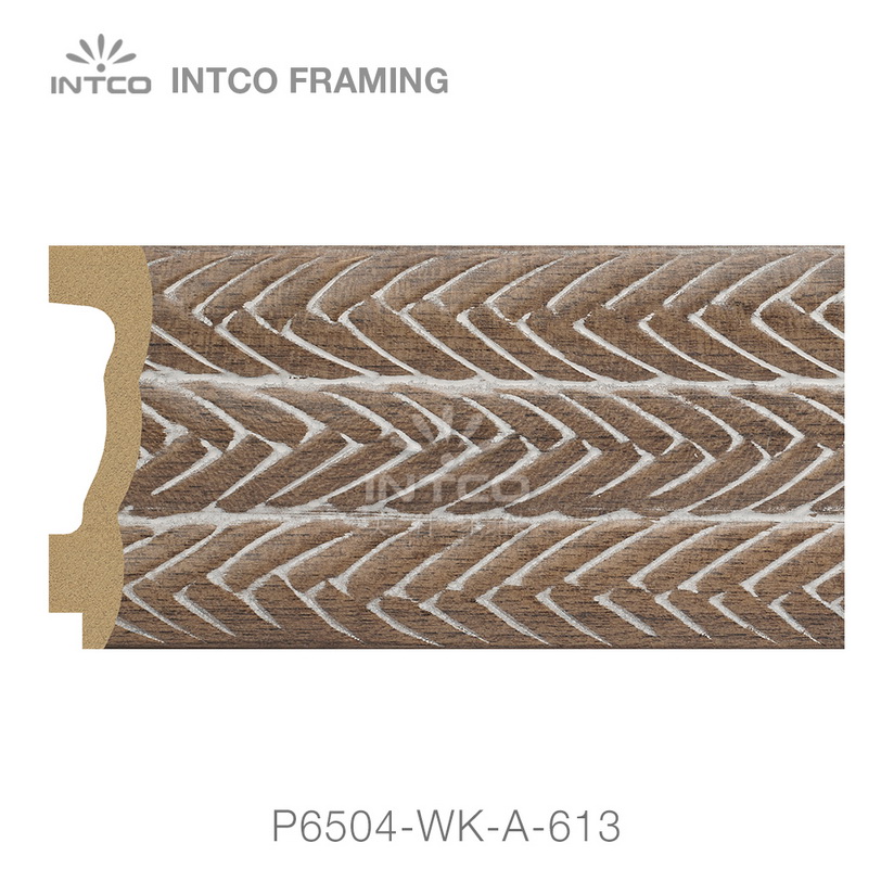 P6504-WK-A-613 PS patina mirror frame moulding swatch sample
