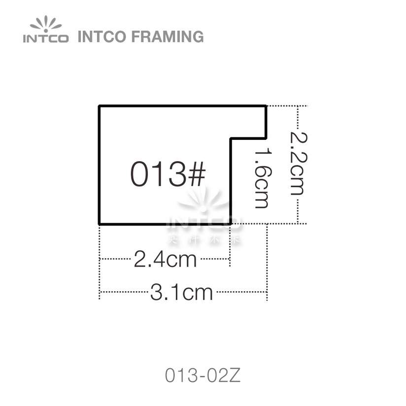 013 series PS picture frame moulding profile