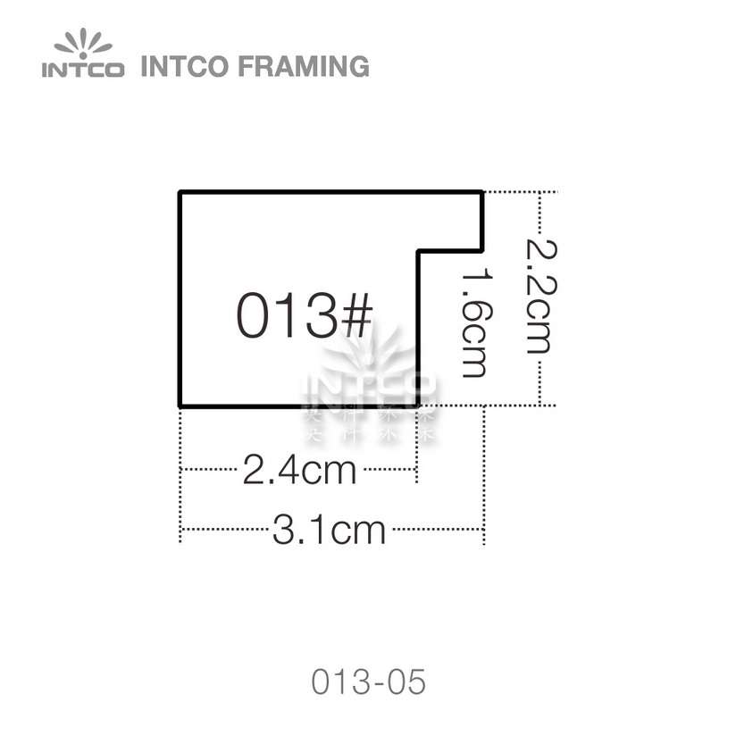 013 series PS picture frame moulding profile