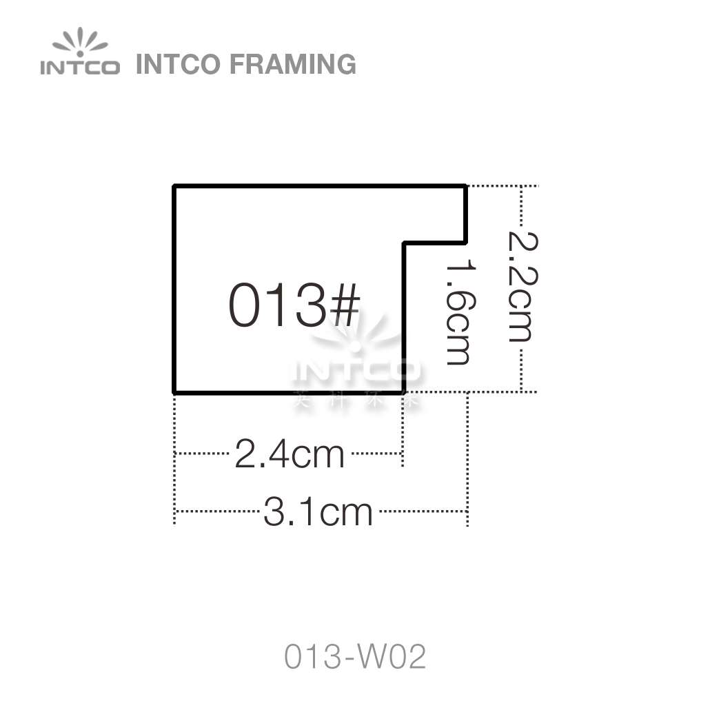 013 series PS picture frame moulding profile