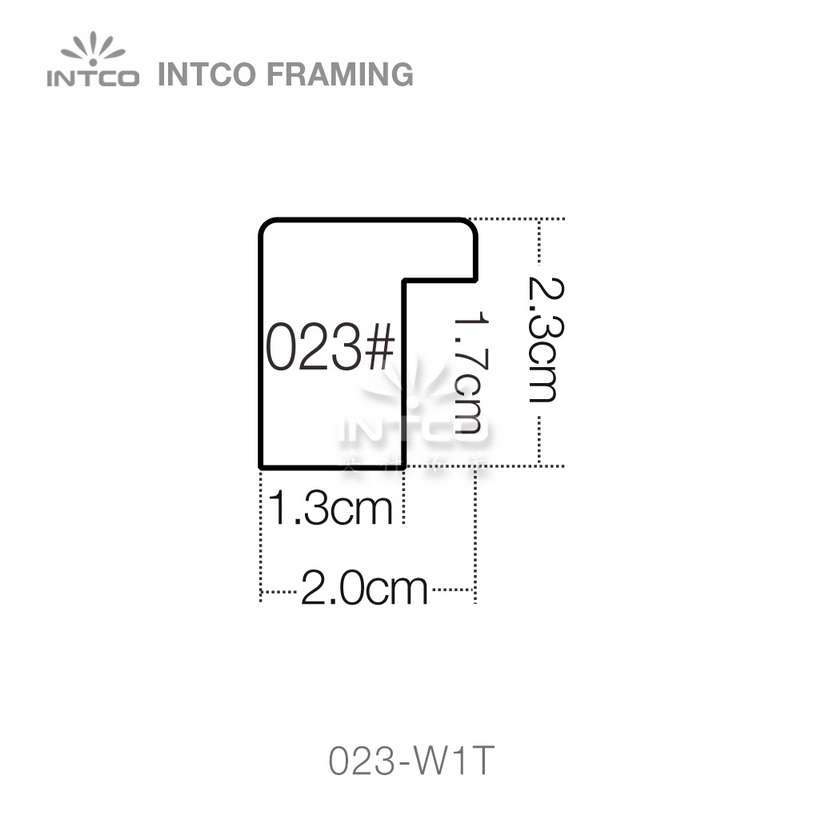 #023 3/4 Inch PS art frame moulding profiles