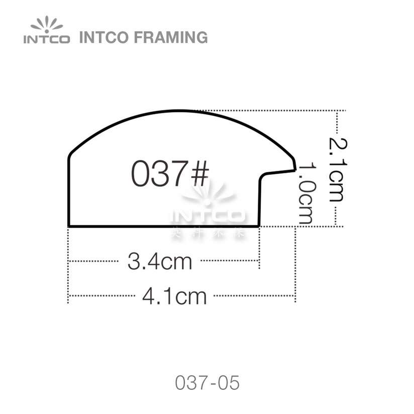 037 series PS art frame moulding profile