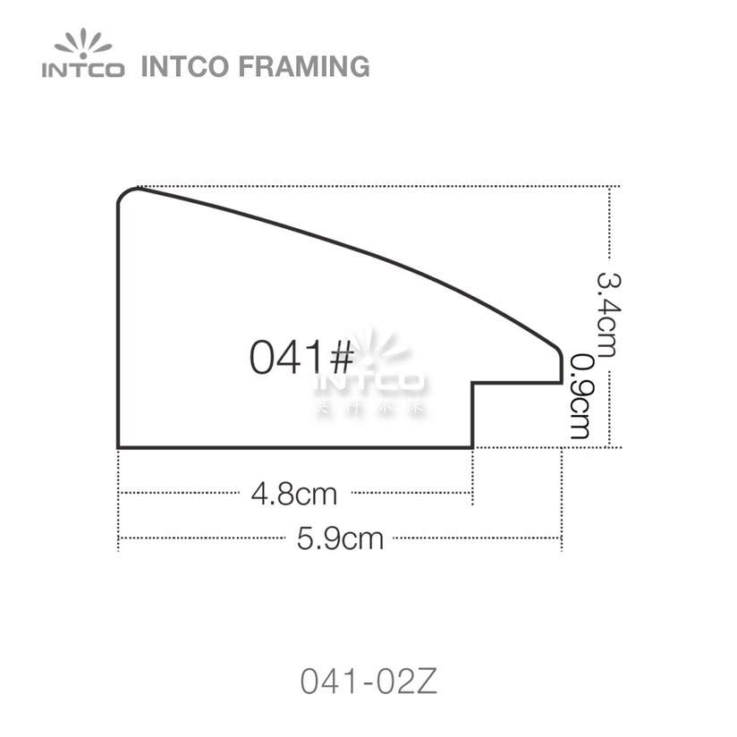 041 series PS wedding photo frame moulding profile