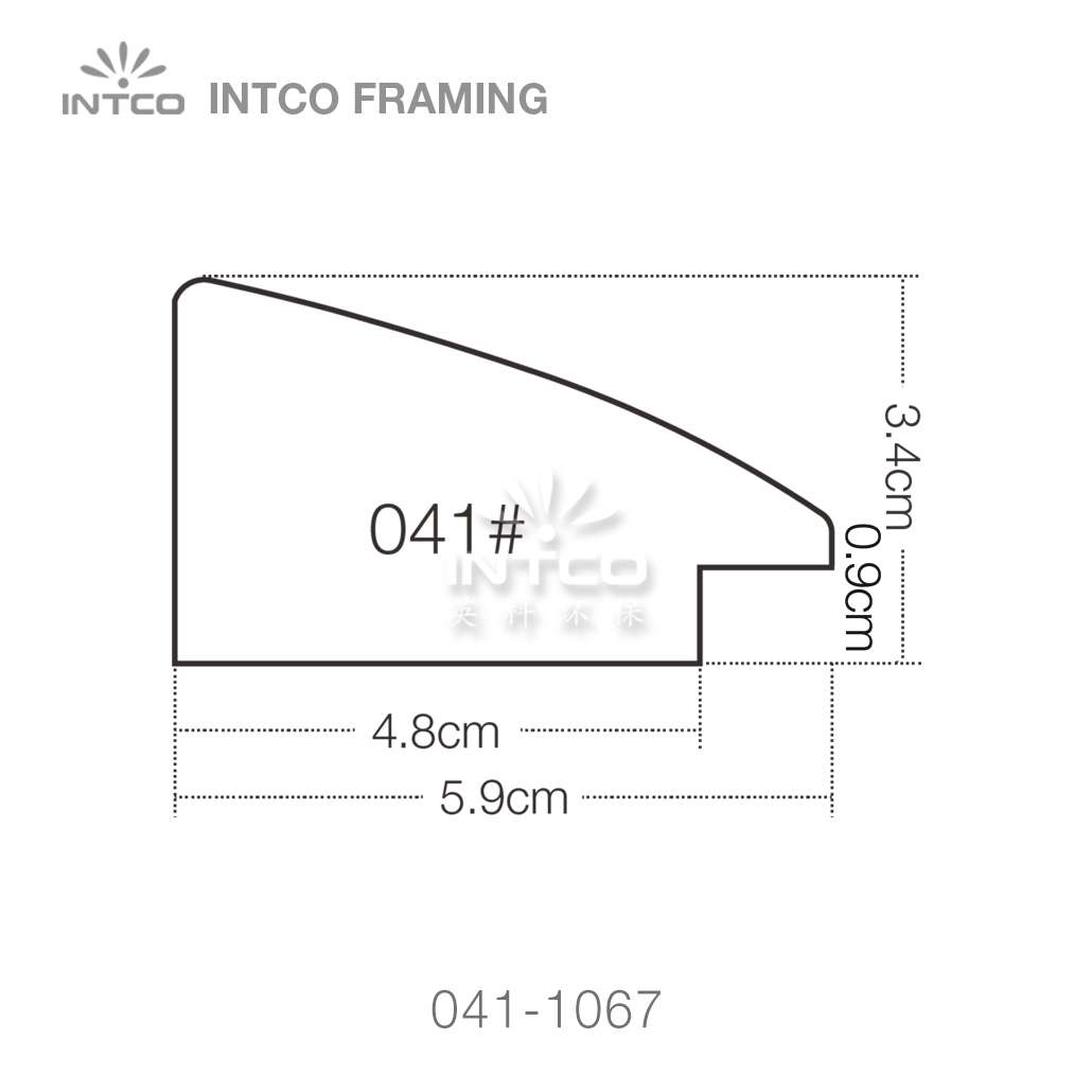 041 series PS wedding photo frame moulding profile