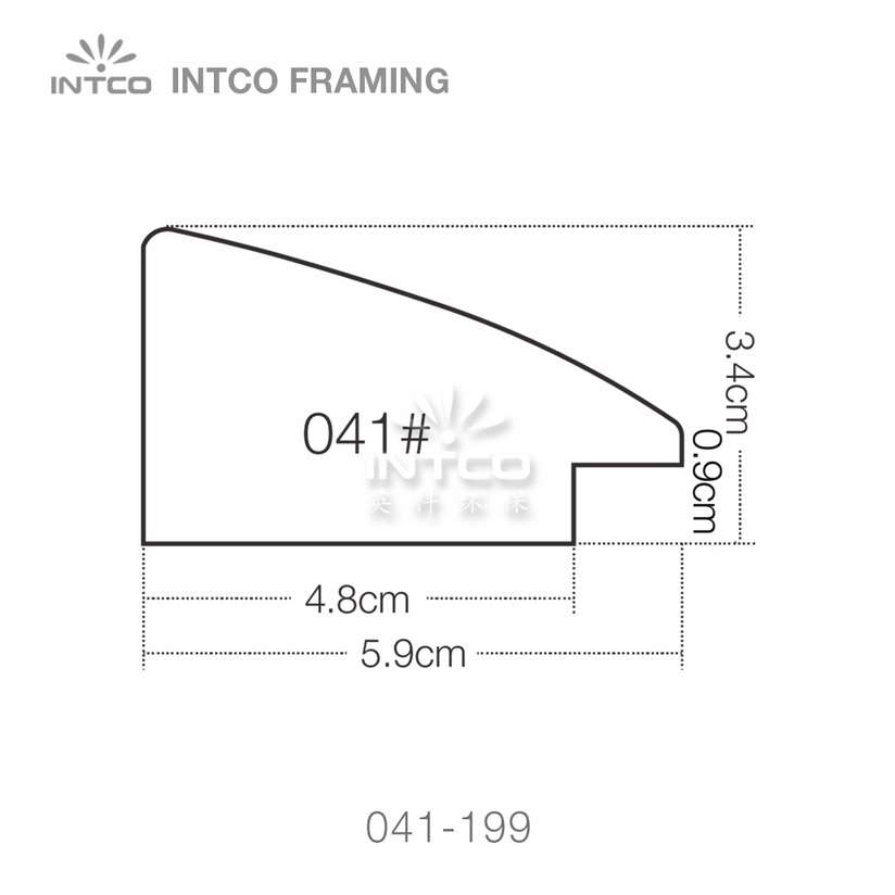 041 series PS wedding photo frame moulding profile