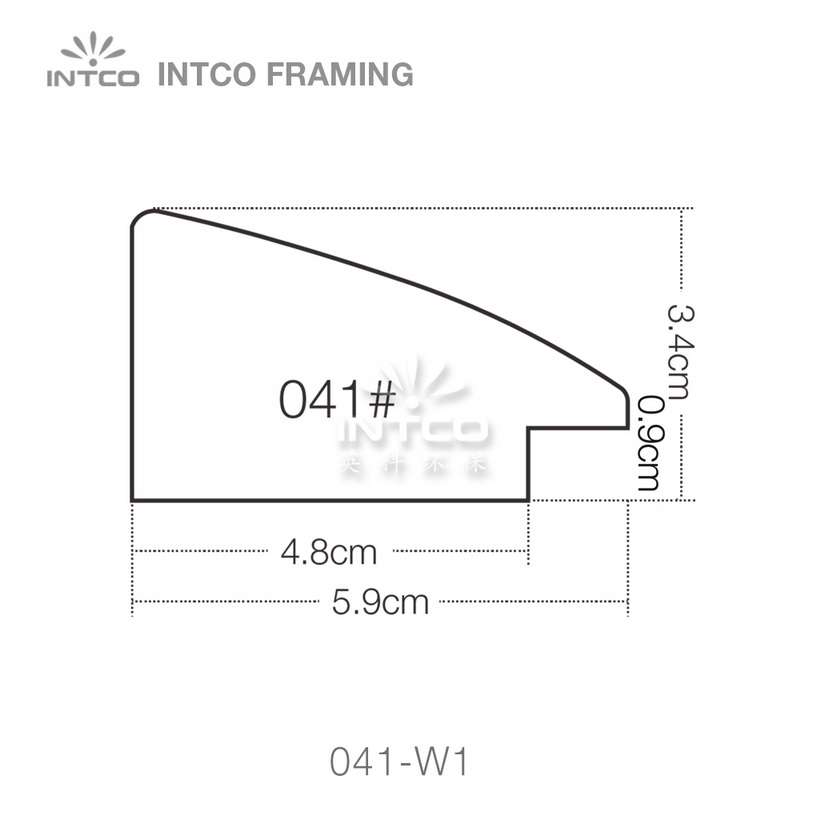 041 series PS wedding photo frame moulding profile