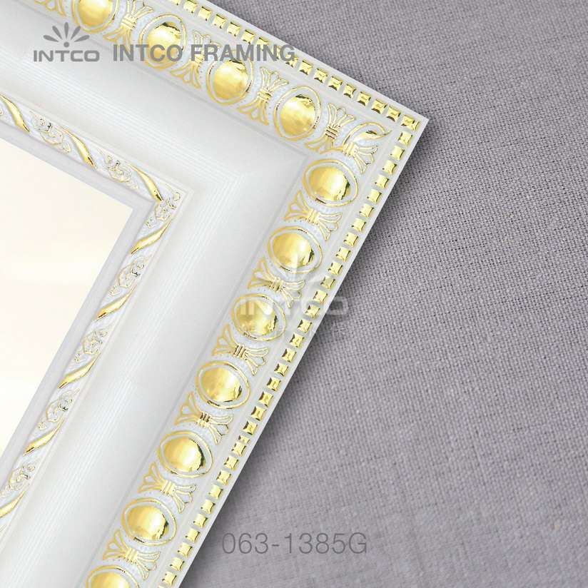 063-1385G PS custom picture frame white finish