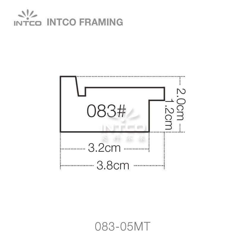 INTCO 083 series PS picture frame moulding profile