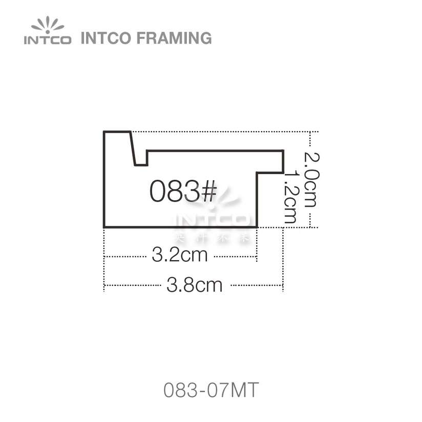 INTCO 083 series PS picture frame moulding profile