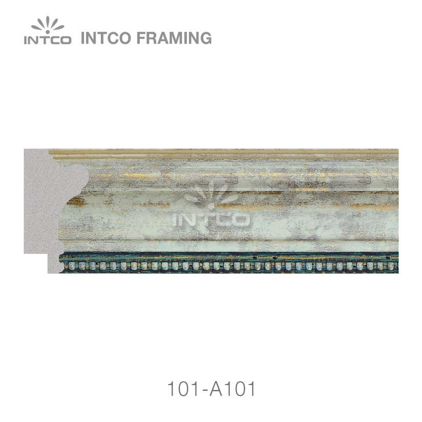 101-A101 polystyrene picture frame moulding swatch sample