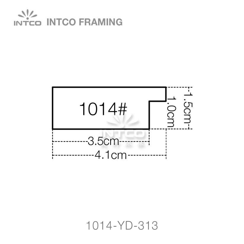 #1014-YD 1-5/8 inch picture frame moulding profiles