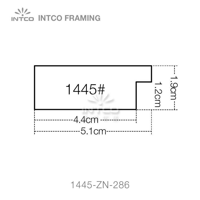 INTCO 1445 series PS picture frame moulding profile