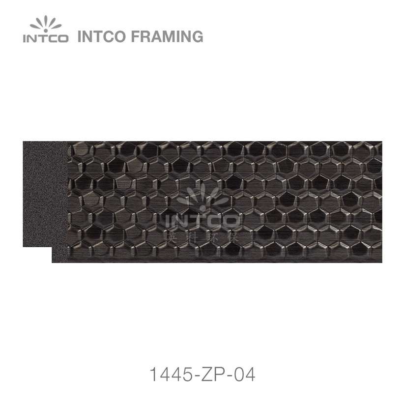INTCO 1445-ZP-04 black picture frame moulding for sale by the foot