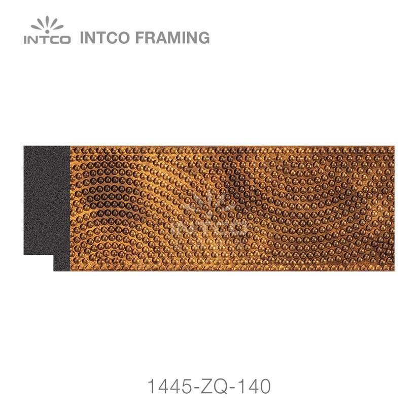 INTCO 1445-ZQ-140 gold picture frame moulding for sale by the foot