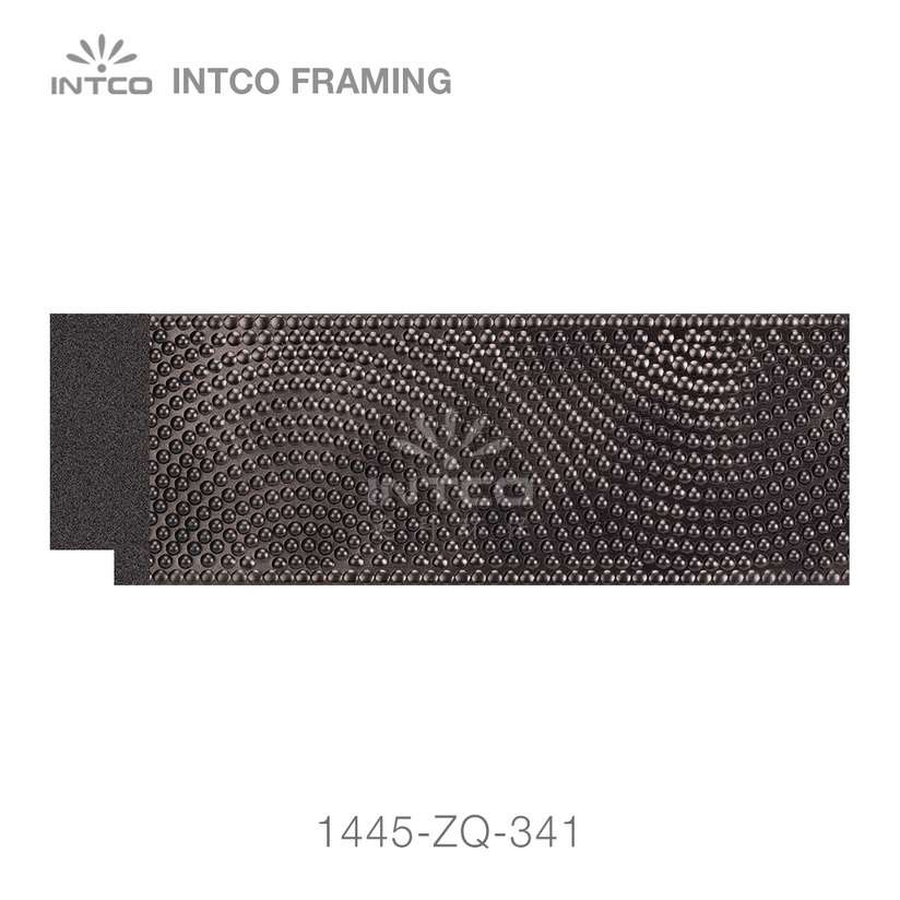 INTCO 1445-ZQ-341 black picture frame moulding for sale by the foot