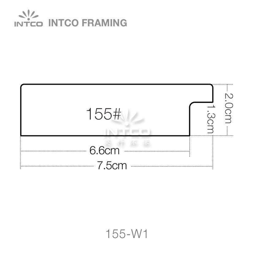 INTCO 155 series PS wedding photo frame moulding profile