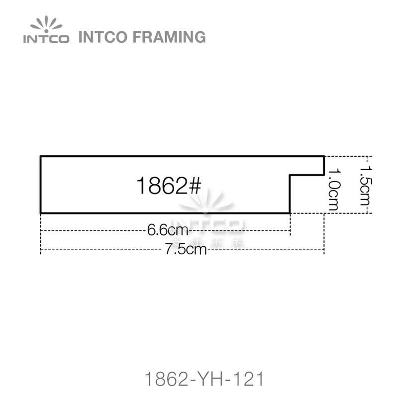 1862 series PS picture frame moulding profile