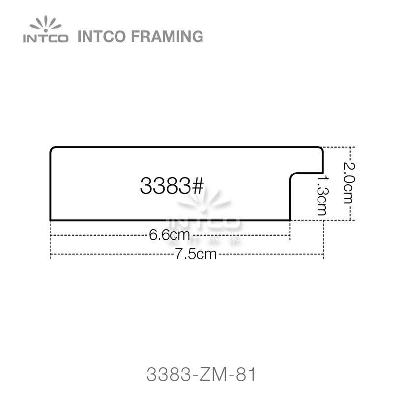 3383 series PS mirror frame moulding profile